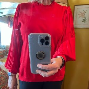 NWOT XL Adrianna Papell feminine, red, lightweight sweater, Valentines perfect!